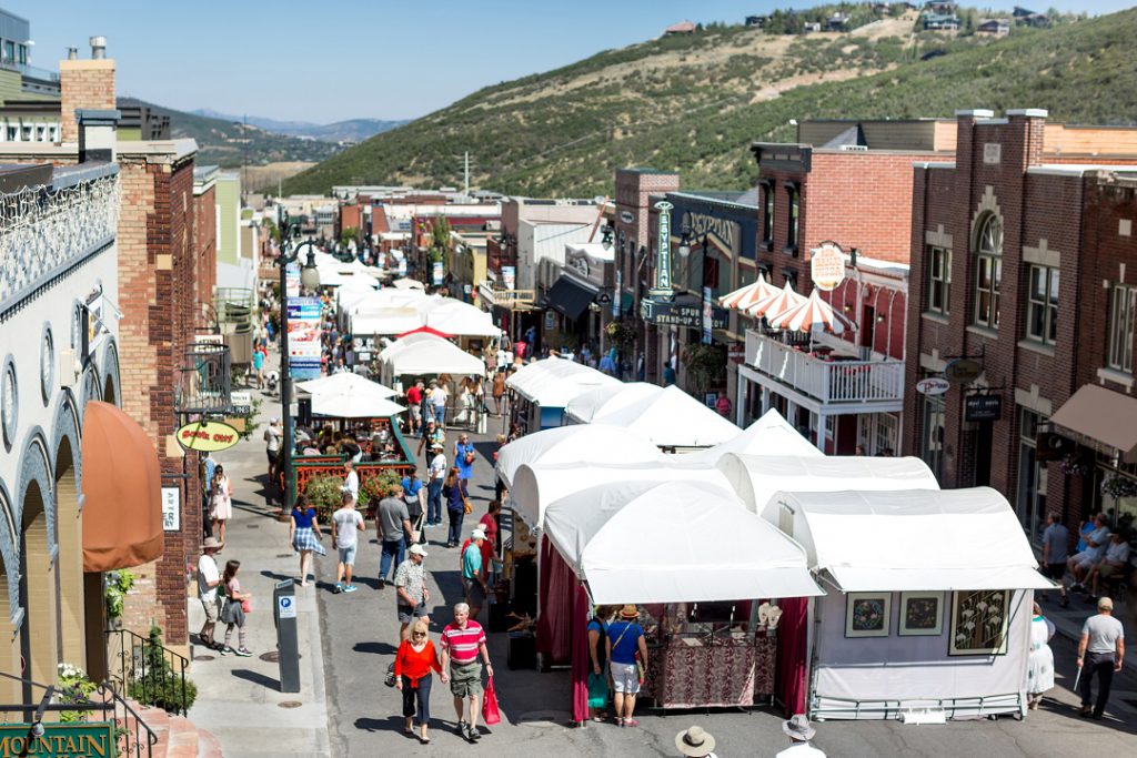 Kimball Arts Festival looking down Main Street