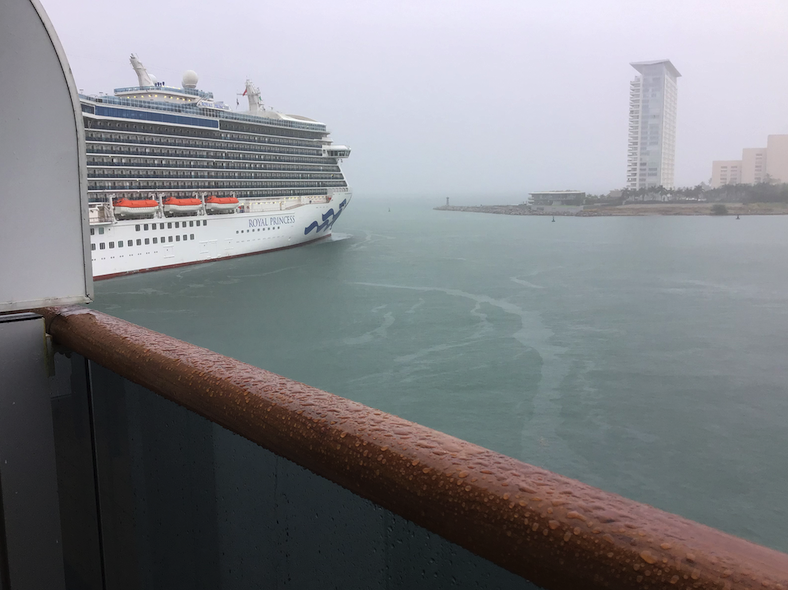 Pouring rain in Puerto Vallarta on New Year's Day