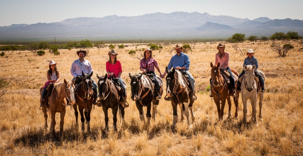 A family reunion trailride at the Elkhorn AZ Dude Ranch