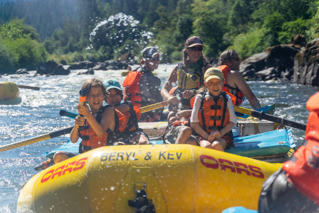 An OARS family raft trip