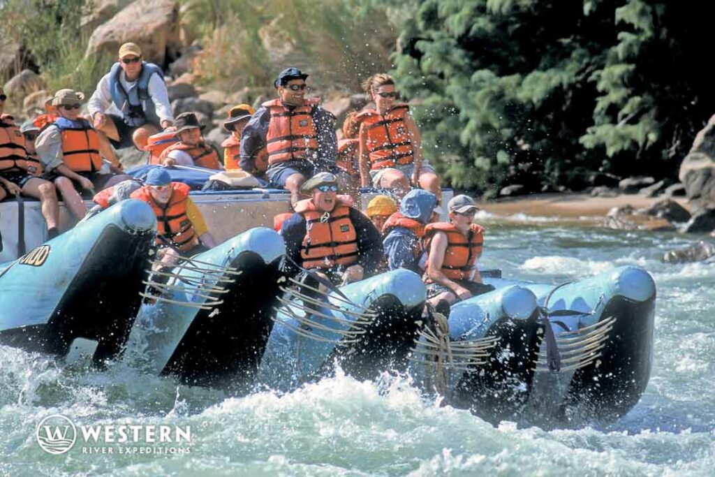 The lower Grand Canyon offers stunning views, milder rapids and some fun side excursions